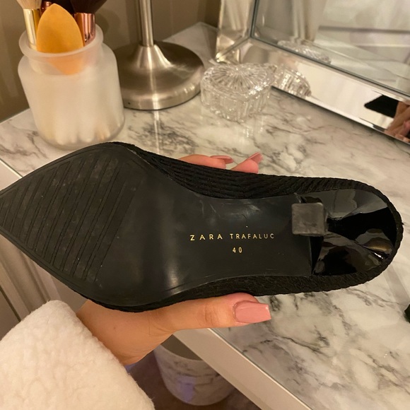 ZARA TRAFALUC SOCK STYLE HEELS. - Picture 3 of 4